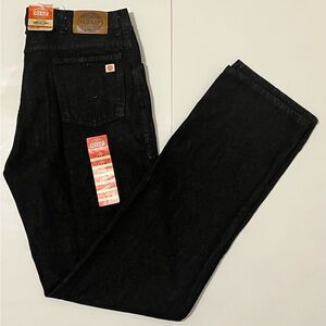 Red Kap Jeans Men's 36 X 36 Classic Straight Leg Black Denim Jeans New PD54PW5
